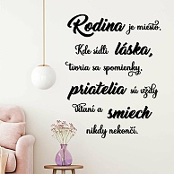 Citáty a nápisy - Drevený nalepovací citát o rodine, model BD-CT-SK-13_Dublez.