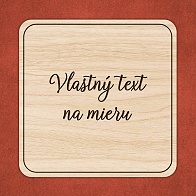 Dekorácie na stôl - Podložka pod pohár s vlastným textom, model BD-PP-51_Dublez.