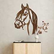 Drevené zvieratá - obraz na stenu Kôň, model BD-NS-204_Dublez.