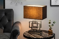 Dizajnová stolná lampa Tulsa strieborná, kód MLV26250_Estila.