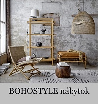 Bohostyle-e-shop s lampami z kokosových listov, Himalájskej soľi, selenitu a nábytkom v štýle boho.