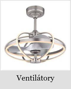 Ventilátory moderné a klasické aj s LED svietidlom.