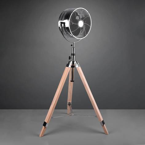 Ventilátor stojací TROMSOE, trojnožka z dreva_Svetlá.sk.