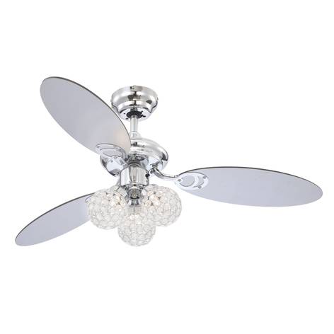 Stropný moderný ventilátor AZALEA s obojstrannými lopatkami a LED svetlom_Svetlá.sk.