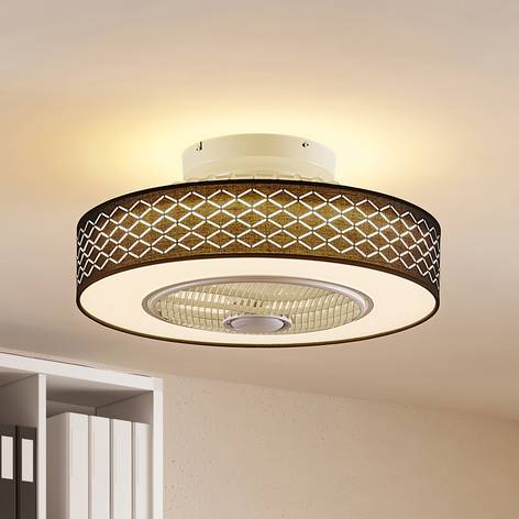 Stropný ventilátor TAIL Lindby s LED osvetlením, čierny_Svetlá.sk.