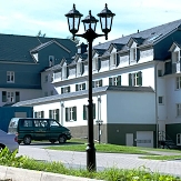Verejné osvetlenie-Troj-žiarovková stĺpová lampa 2099, čierne, typ 4000427.