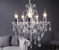 Luxusný luster Karat S 5-ramenný chróm, kód MLV14333.