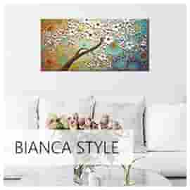 Obrazy, tapety, plagáty, závesné plátna, nálepky, bytové dekorácie a hodiny pre BIANCA štýl bývania.