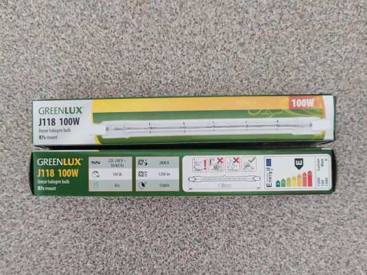 Halog. lin. trubička Greenlux R7s  J118 100W 1200lm.