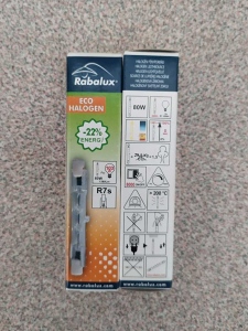 Halog. lin. trubička Rabalux R7s 80W  1380lm.