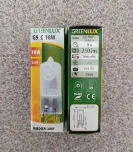 Halog. žiarovka Greenlux G9C 18W.