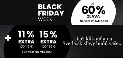 Akcia, zľavy na osvetlenie - BLACK FRIDAY WEEK - až do -60%, platí do 26.11.2023.