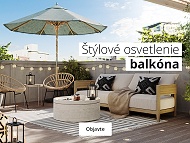 Osvetlenie balkóna a terasy