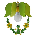 Závesná detská lampa Žaba v tvare kvetu s hojdačkou, kód svietidla 3062011_Svetlá.sk.