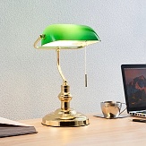 Domáca kancelária - Bankárska lampa Milenka leštená mosadz-9620987.