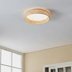 Stropné LED svetlo Luppineria, opletané, bambus, pr. 38 cm_kód svietidla 10001906_Svetlá.sk.