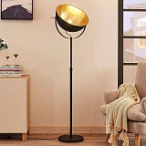 Stojaca lampa Muriel, čierna-zlatá, kód 9624228_Svetlá.