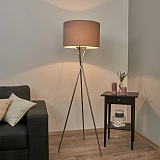 Trojnohá stojaca lampa Fiby sivé tienidlo na lampu, kód 4018036_Svetlá.