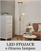 LED vnútorné stojace lampy s čítacou lampou_Svetlá.sk.