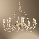 Luster visiaci FILO 8-svetiel, biela antická, kód 5505366_Svetlá.sk.