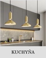 Osvetlenie kuchyne-závesná lampa Archio Jaika, mosadz.