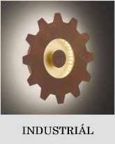 Industriálny štýl bývania-nástenné LED svietidlo Leif, zlatá_Svetlá.sk.