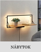 Osvetlený nábytok-nástenná LED polička Lindby Rianita, 80cm_Svetlá.sk.