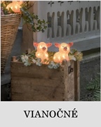 Vianočné osvetlenie-svietiaca LED figúrka Prasiatko, sada 5ks_Svetlá.sk.