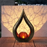 Solárna LED lampa Lindby Yonca, výška 27cm, farba medi, kód svietidla 9945555_Svetlá.sk.