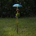 Solárna zapichovacia LED lampa Salona dekoračné prvky, modrá-zelená, kód svietidla 1527206_Svetlá.sk.
