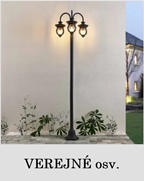 Vonkajšie verejné osvetlenie - Lampa Lindby Farley, svietnik_Svetlá.sk.